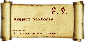 Hugyecz Viktória névjegykártya